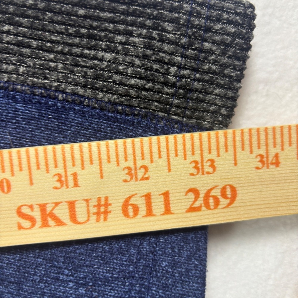 Van Heusen Mens XXL‎ Blue Crewneck Sweater Grey Racing Stripe Classic Fit Soft - Picture 9 of 13